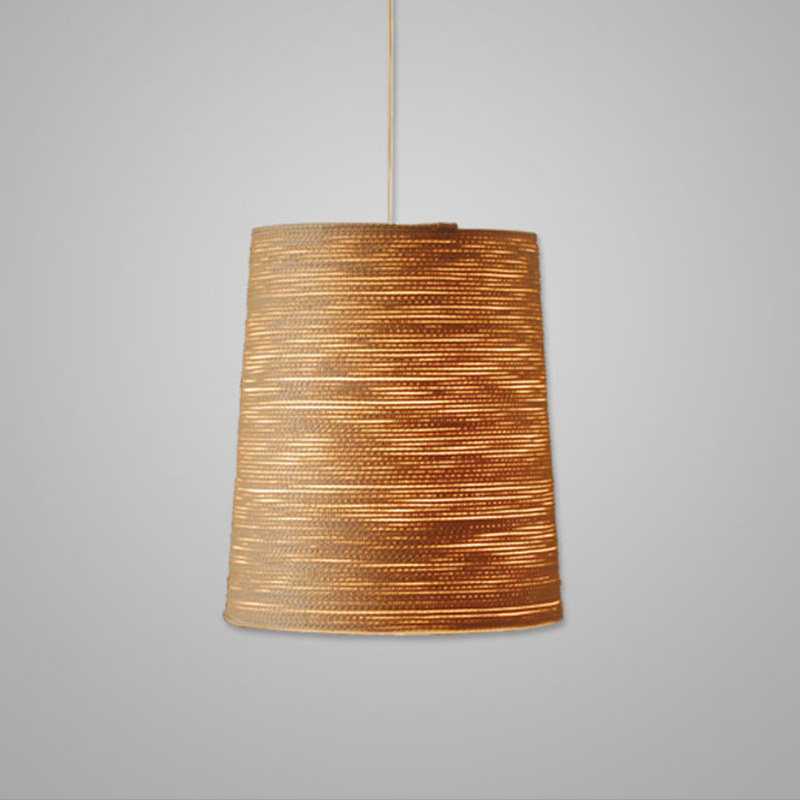 Tali by Fambuena - Suspension lamp wrapped with fabric cord in beige 