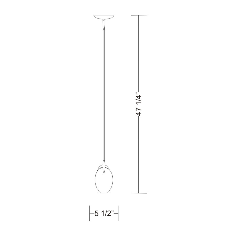 Flora by  – 5 1/2″ x 47.25″ Suspension, Pendant offers quality European interior lighting design | Zaneen Design